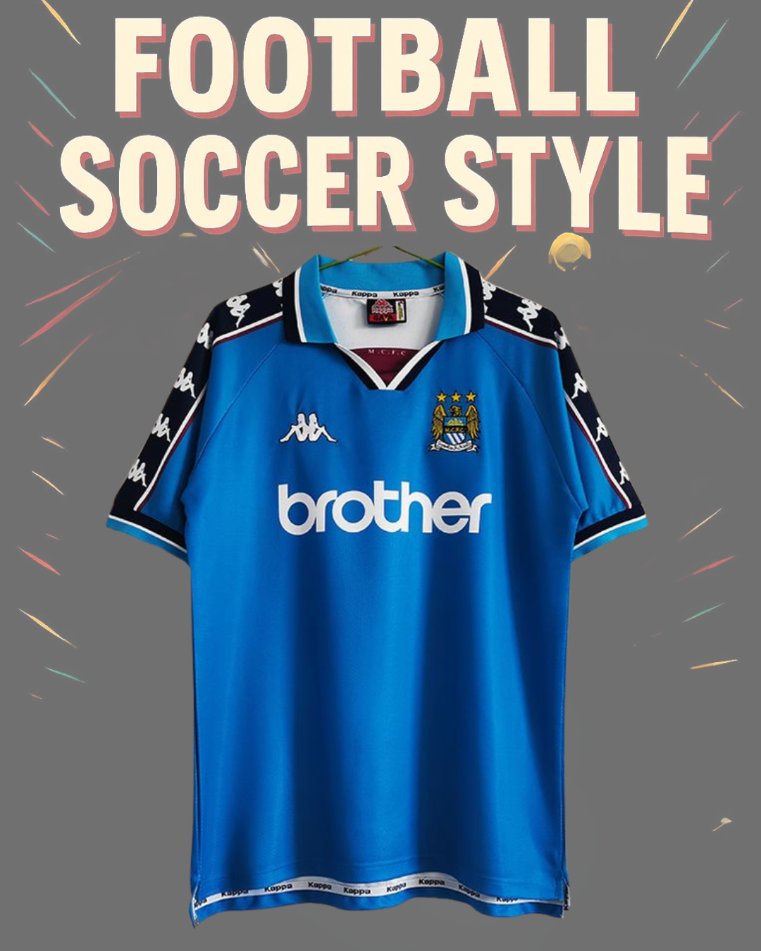 VINTAGE MAN CITY 97 JERSEY