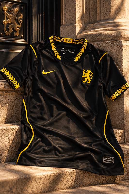 Chelsea FC Black & Gold Retro Jersey