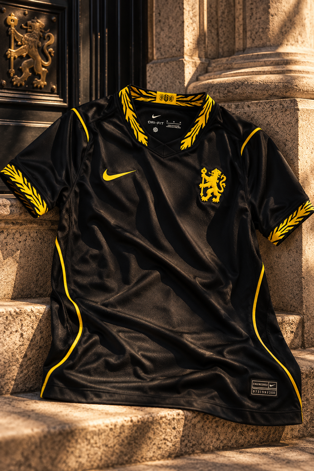 Chelsea FC Black & Gold Retro Jersey
