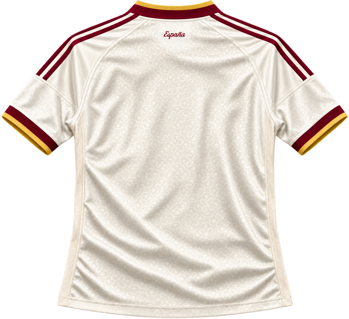 Spain Inspired Away Jersey – Cream & Burgundy World Cup