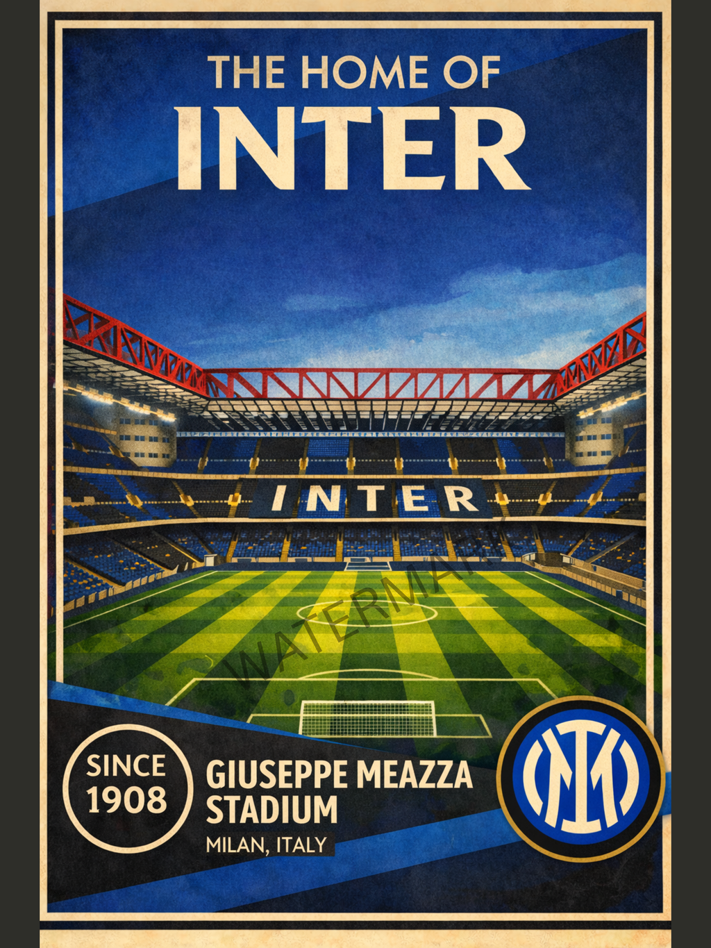 AZURRI INTER POSTER
