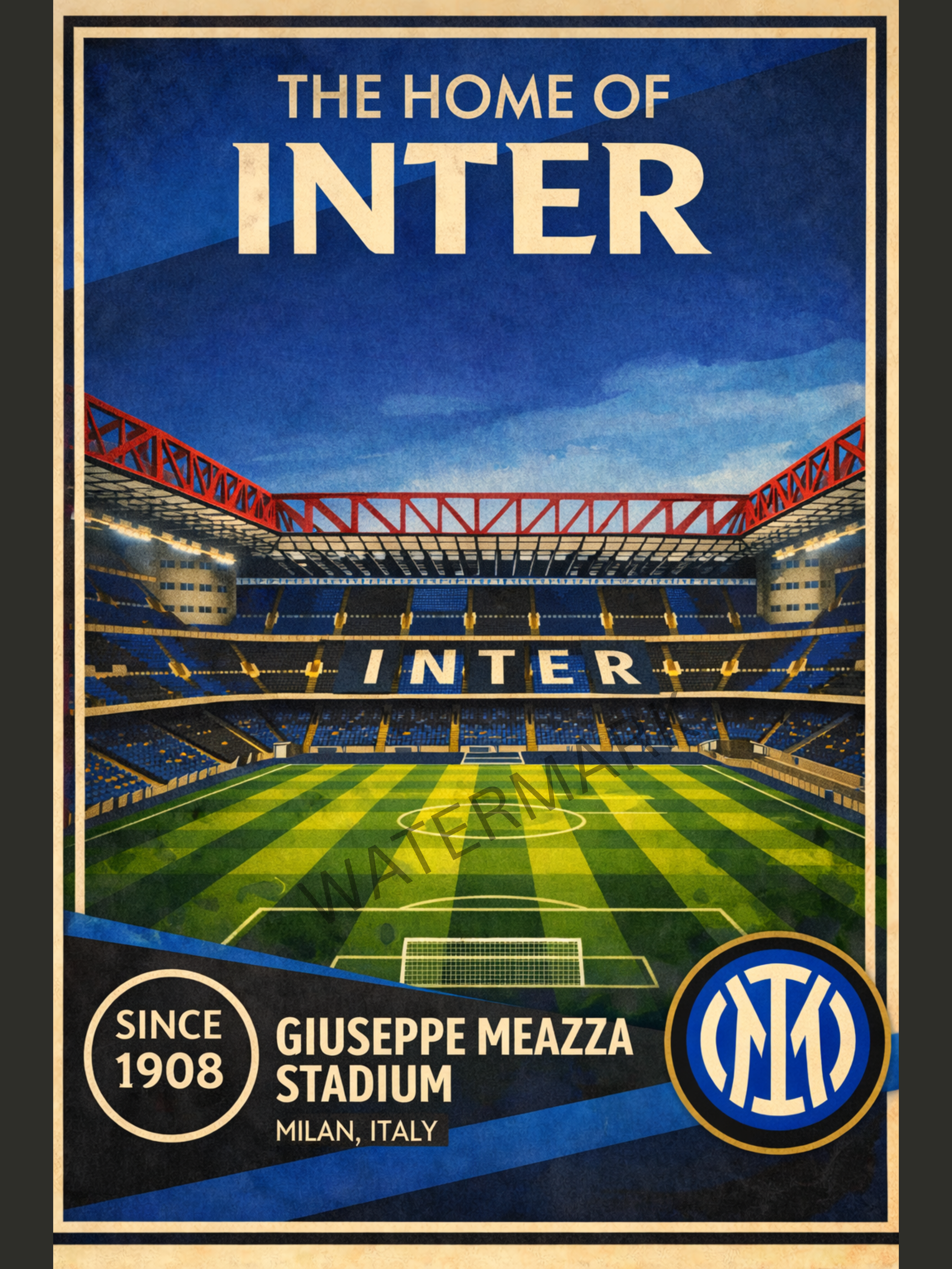 AZURRI INTER POSTER