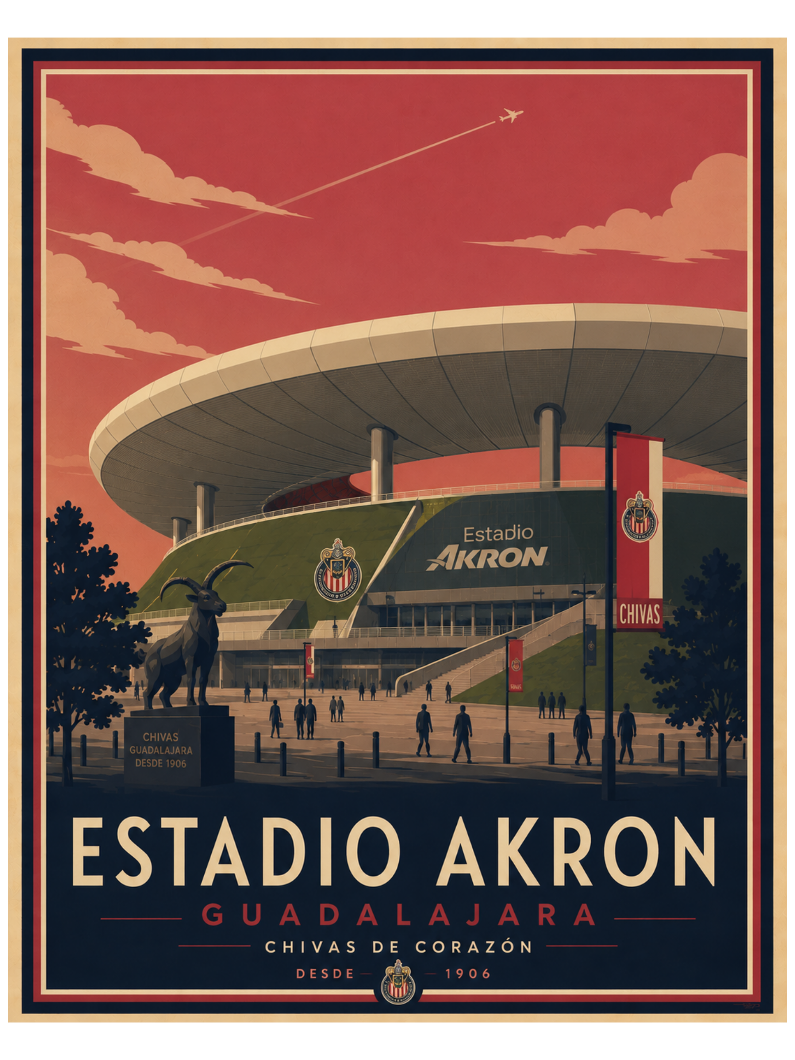ESTADIO AKRON POSTER