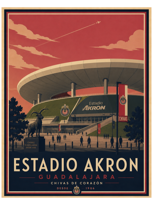 ESTADIO AKRON POSTER