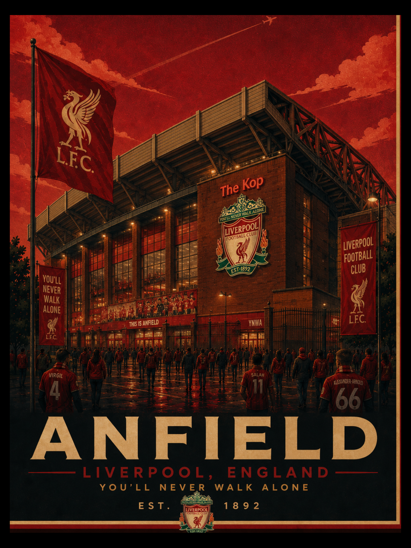 ANFIELD STAIDUM POSTER