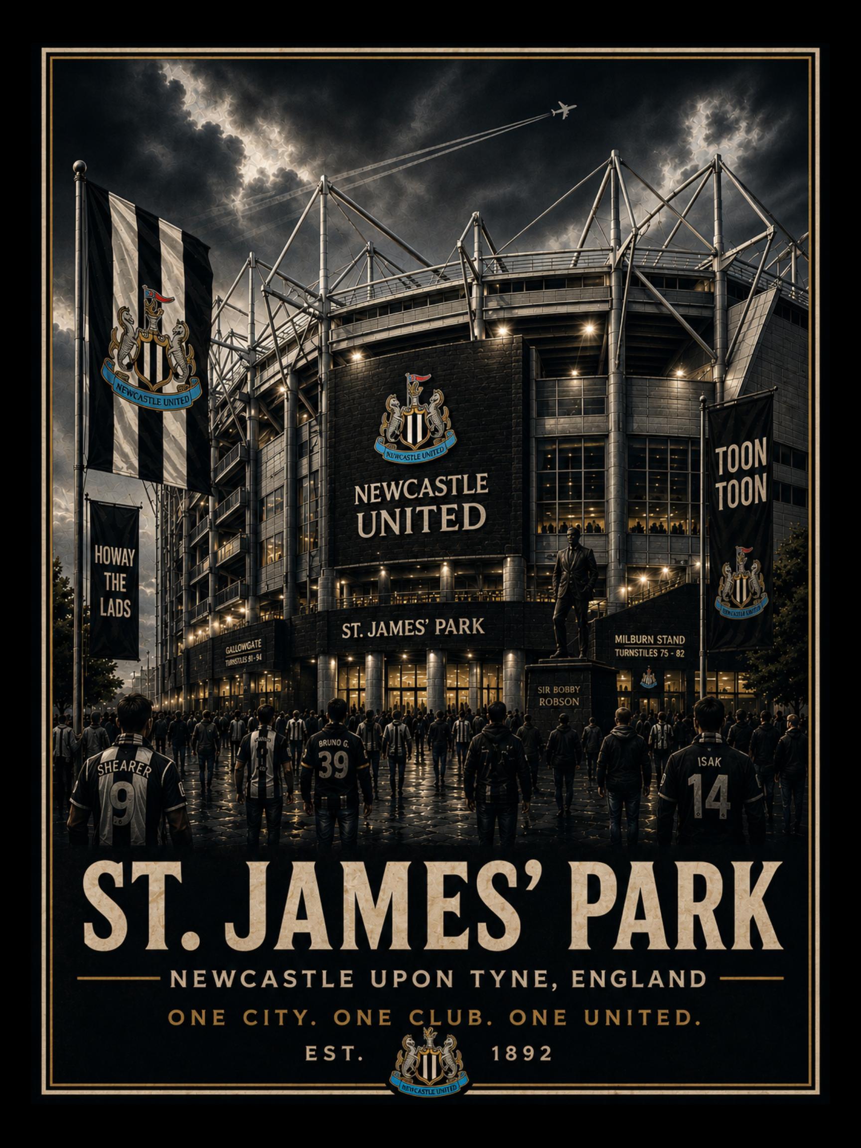 ST JAMES PARK STADIUM POSTER