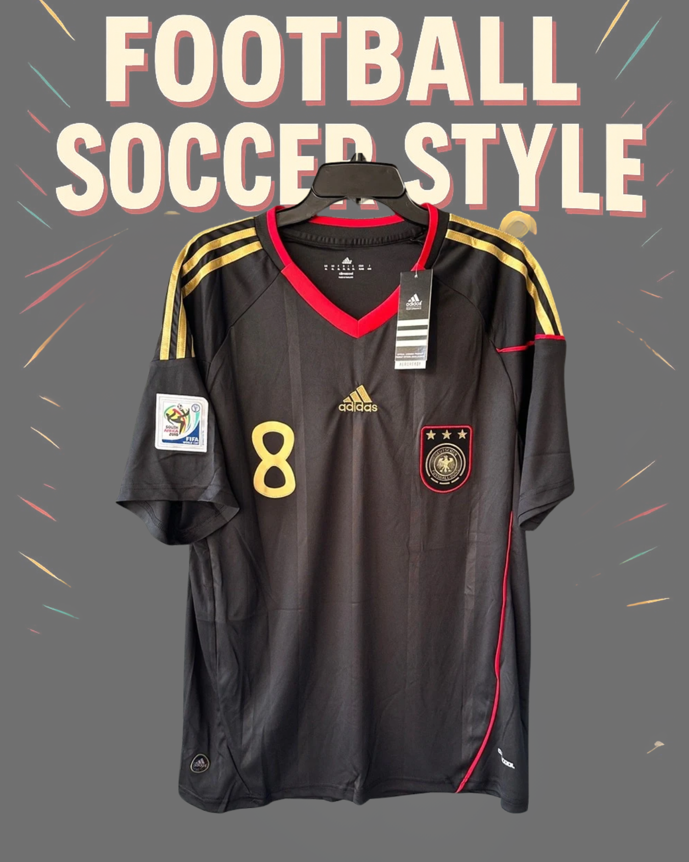 GERMANY AWAY RETRO WORLD CUP 2010